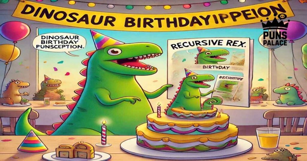 Recursive Rex: Dinosaur Birthday Punsception