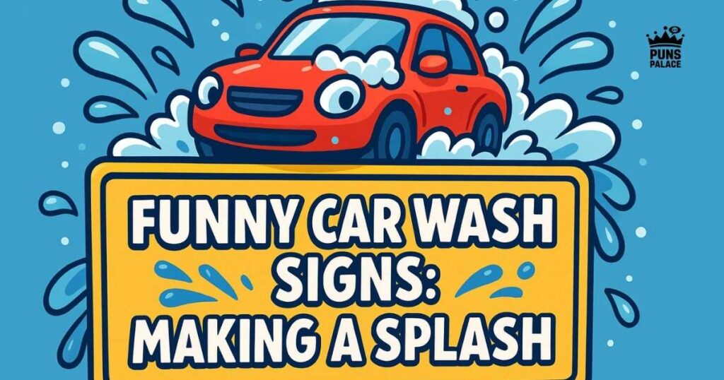 Funny Car Wash Signs: Making a Splash