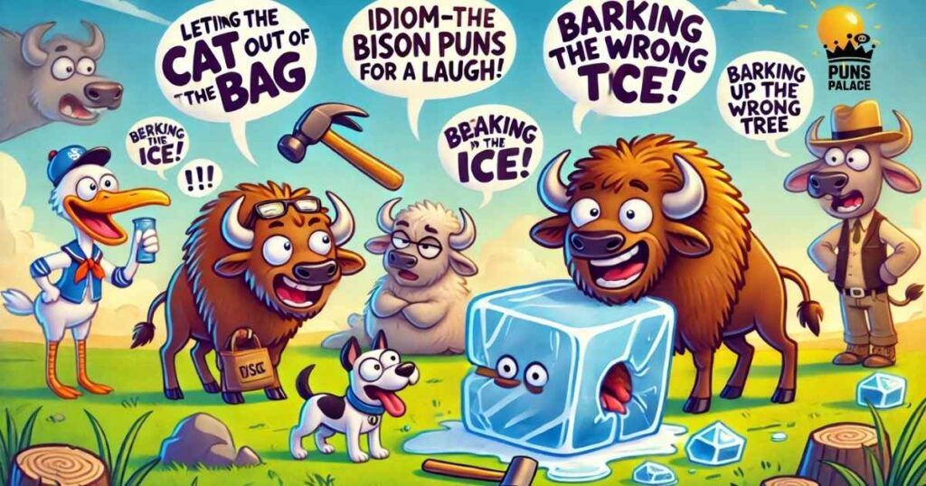Idiom-azing Bison Puns for a Laugh