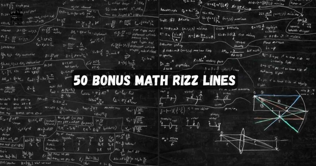 50 Bonus Math Rizz Lines